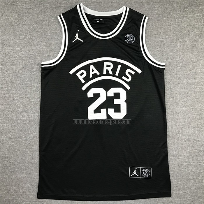 Camiseta AJ x PSG Michael Jordan NO 23 Negro